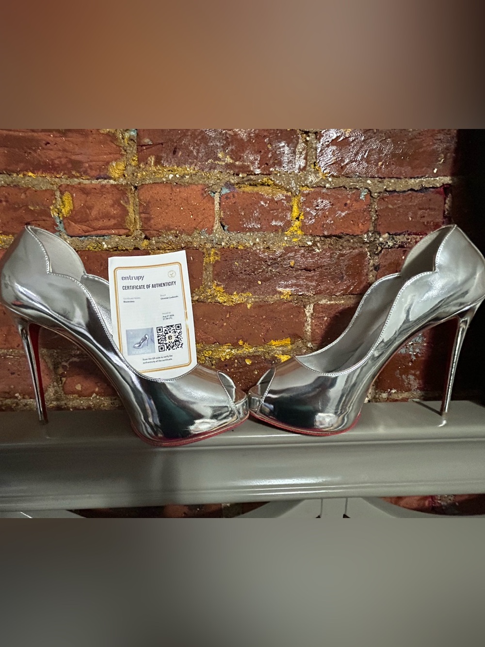 Christian Louboutin Hot Chick 120 Peep-Toe Pump - Size 39